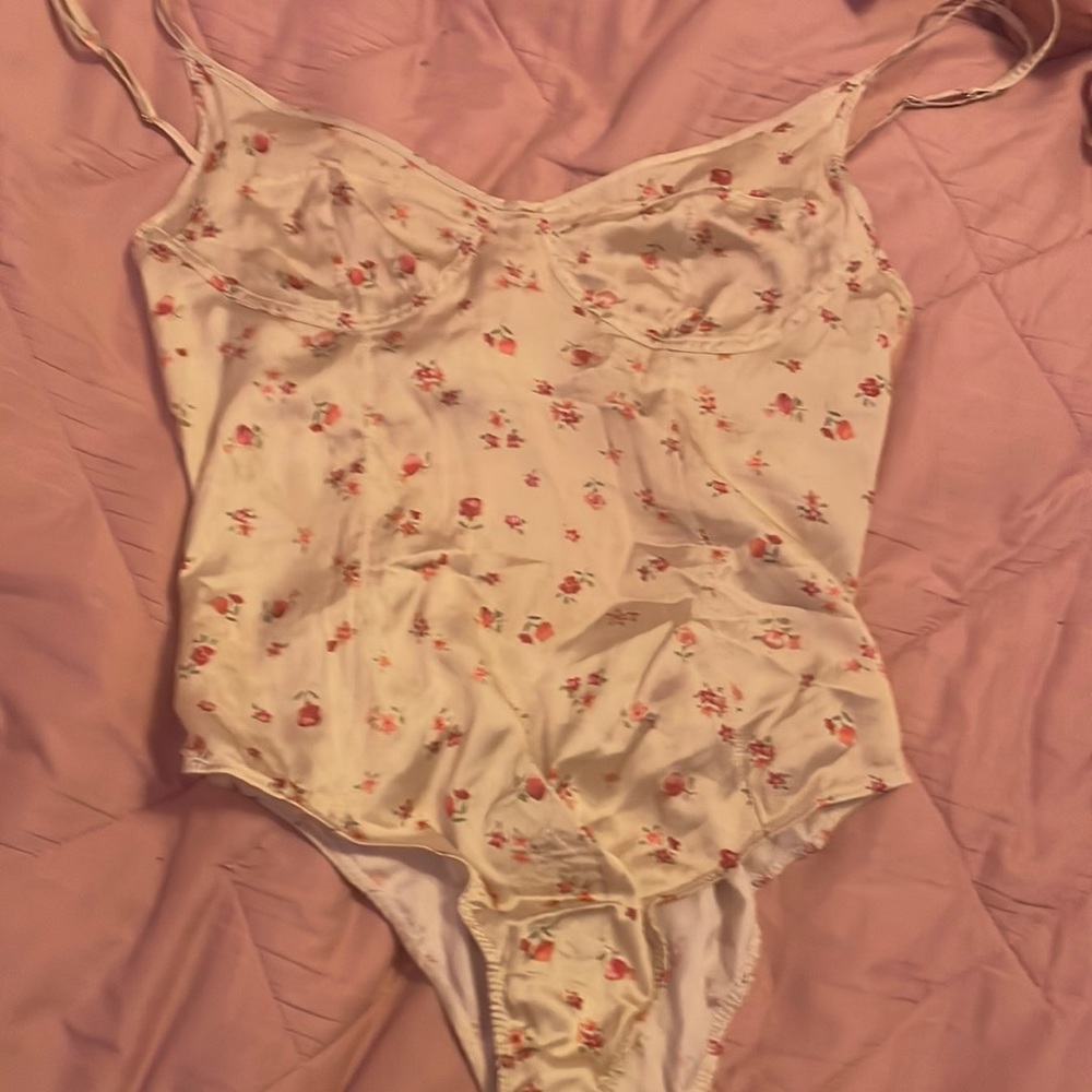 New with tags satin Zara bodysuit
